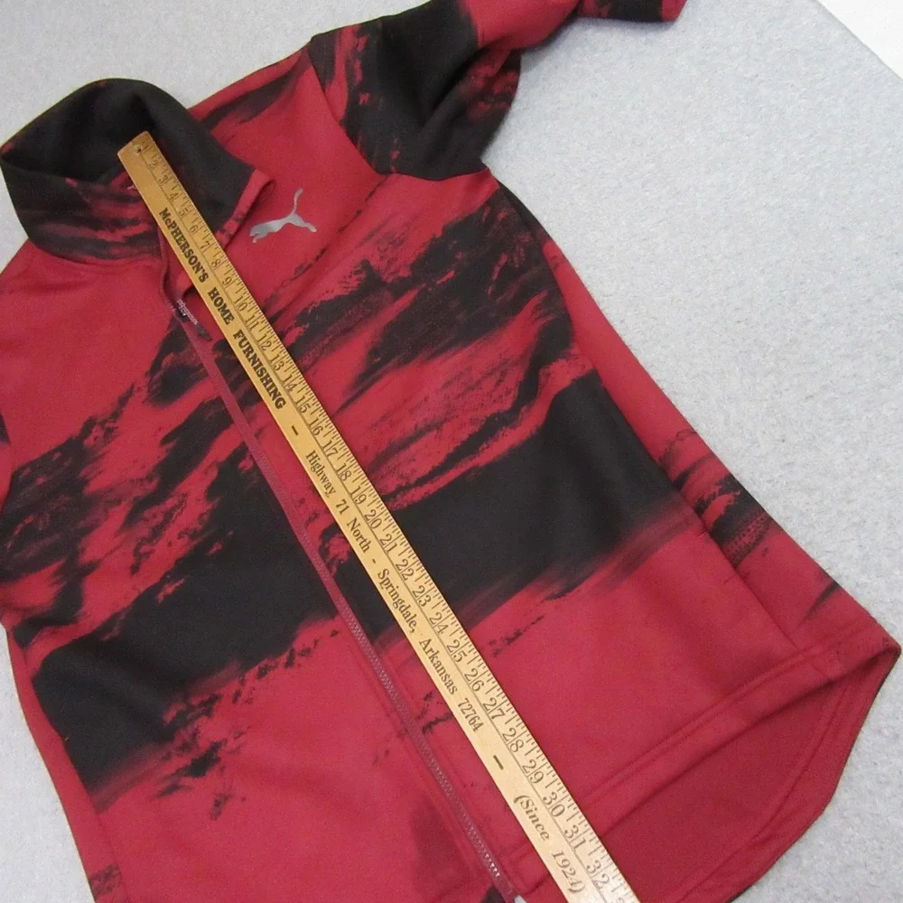PUMA Mens Full Zip Jacket XL Red‎ Active Training Nocturnal Energy